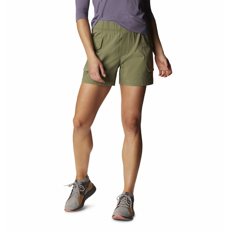 Odlo Ascent 365 Pantalones Cortos Mujer Caqui