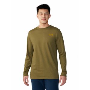 Polera Manga Larga Hombre Snow Yeti Verde Mountain Hardwear