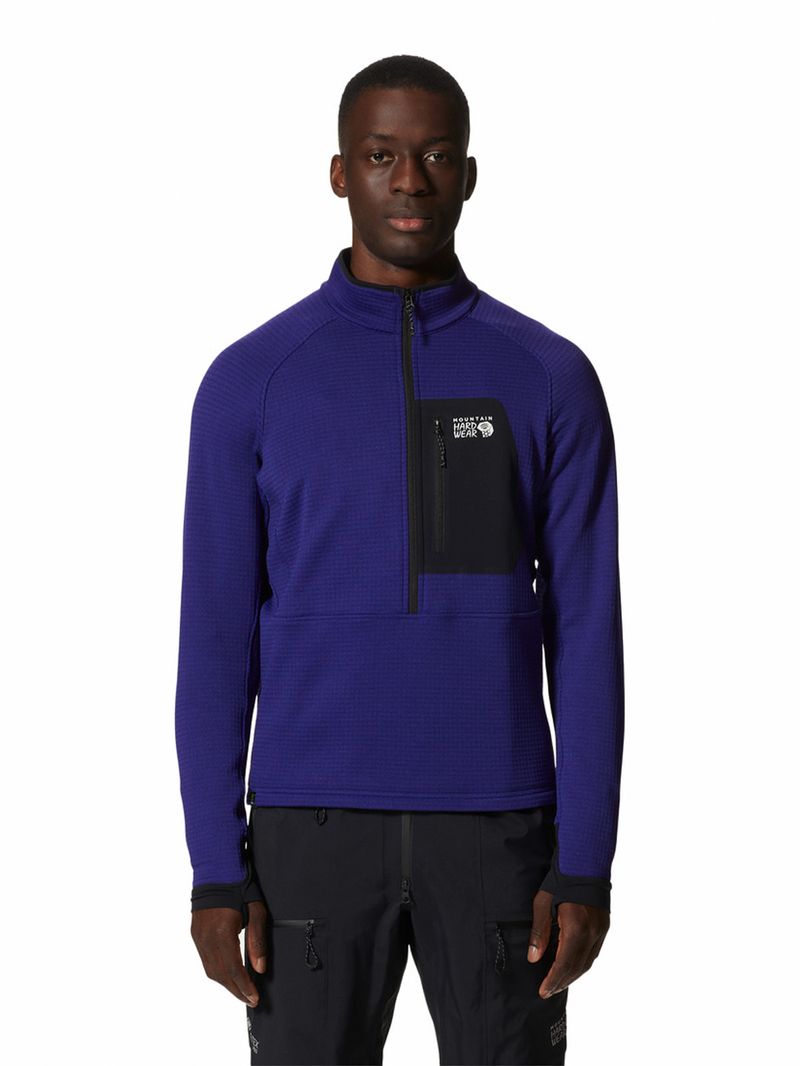 Polar Hombre Polartec® Power Grid¿ Half Zip Azul