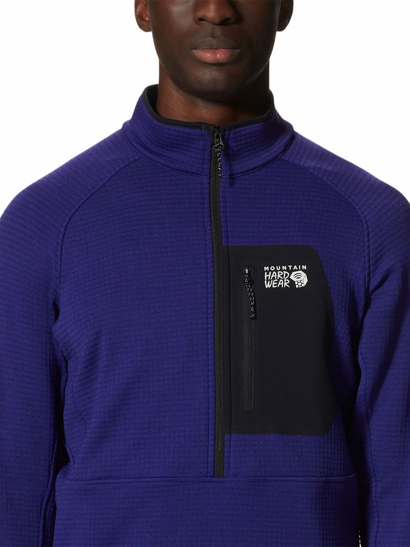 Polar-Hombre-Polartec®-Power-Grid¿-Half-Zip-Azul