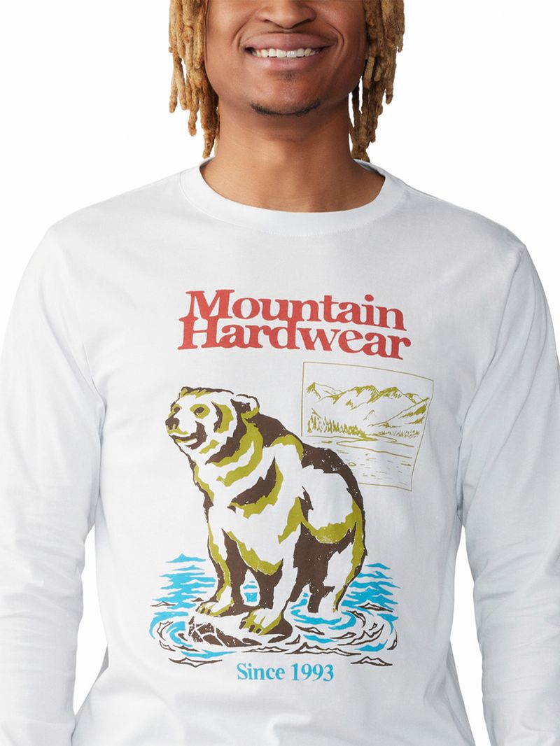 Polera Manga Larga Hombre River Bear¿ Gris