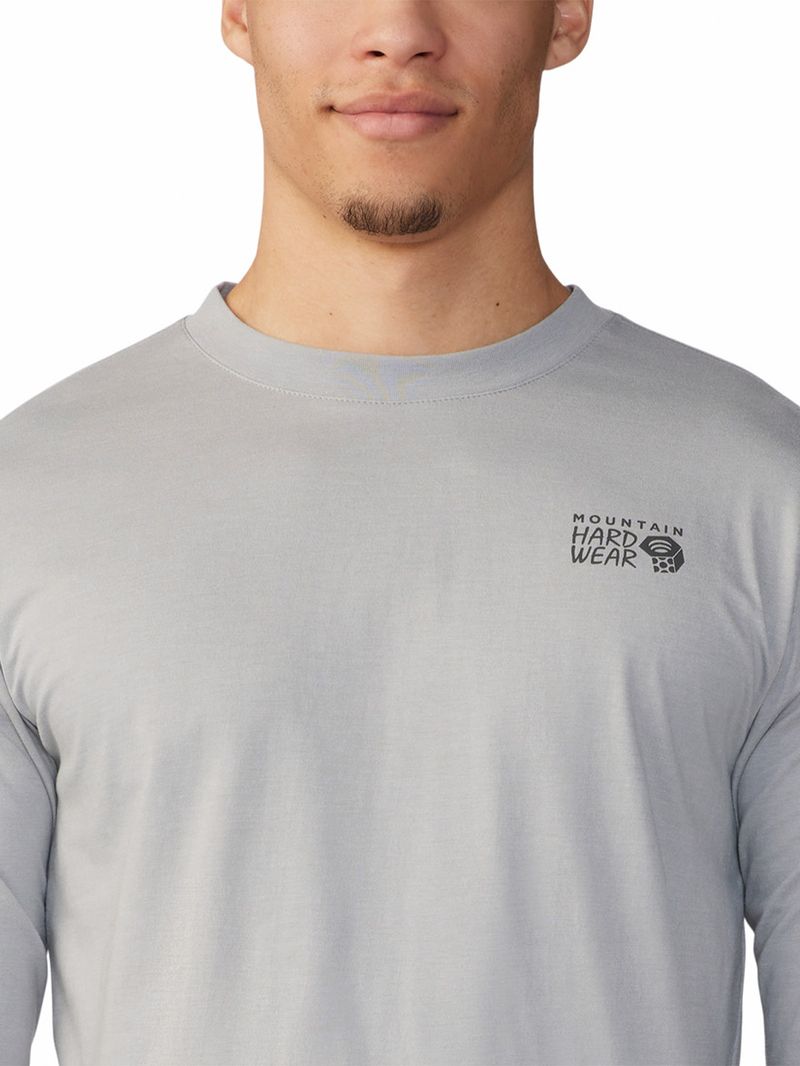 Polera Manga Larga Hombre Snow Yeti¿ Gris