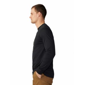 Polera Manga Larga Hombre River Bear Negro Mountain Hardwear