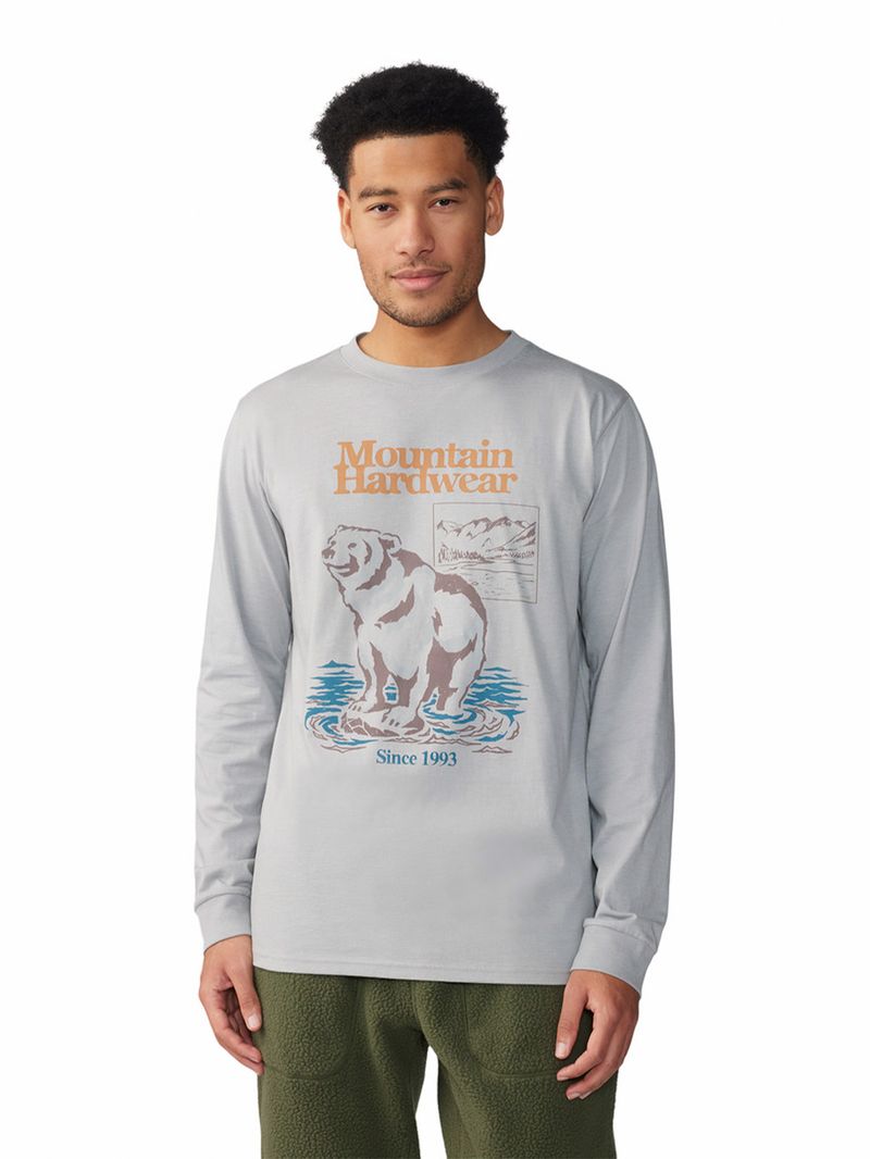 Polera Manga Larga Hombre River Bear¿ Gris