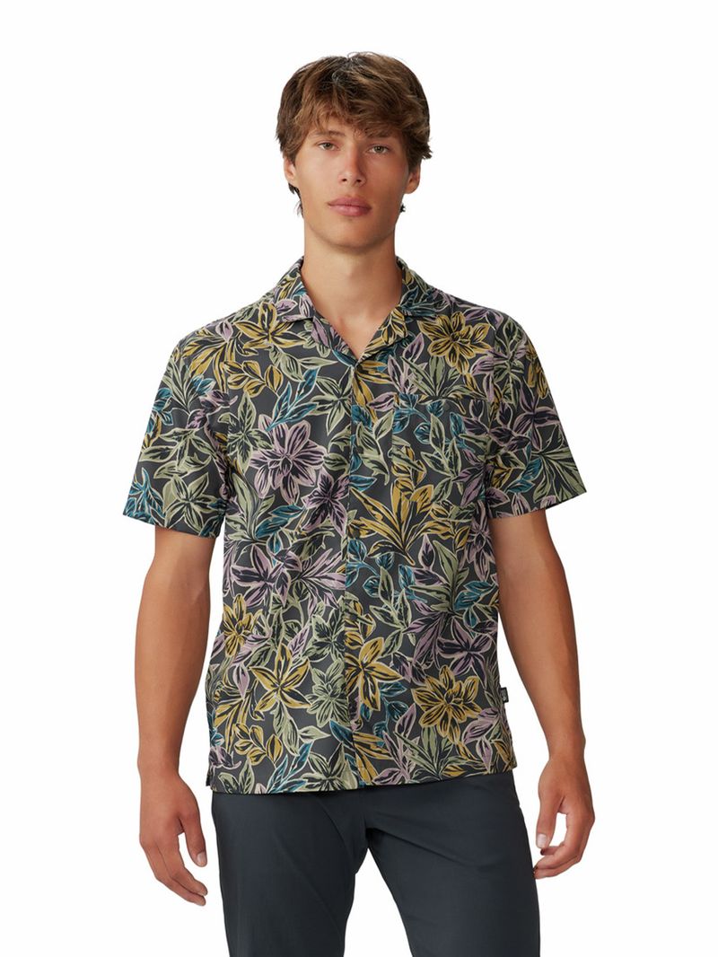 Camisa Manga Corta Hombre Trail Sender Gris Mountain Hardwear
