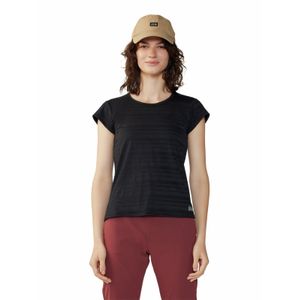 Polera Manga Corta Mujer Mighty Stripe Negro Mountain Hardwear