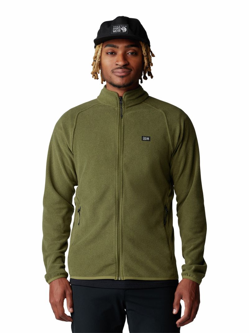 Polar Hombre Microchill Full Zip Verde Mountain Hardwear