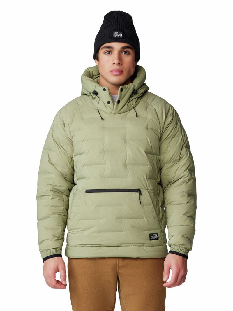 Parka Hombre Stretchdown Popover Verde Mountain Hardwear
