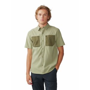 Camisa Manga Corta Hombre Trail Sender Verde Mountain Hardwear