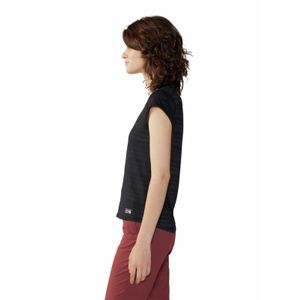 Polera Manga Corta Mujer Mighty Stripe Negro Mountain Hardwear