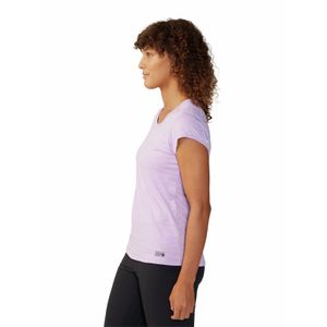 Polera Manga Corta Mujer Mighty Stripe Morado Mountain Hardwear