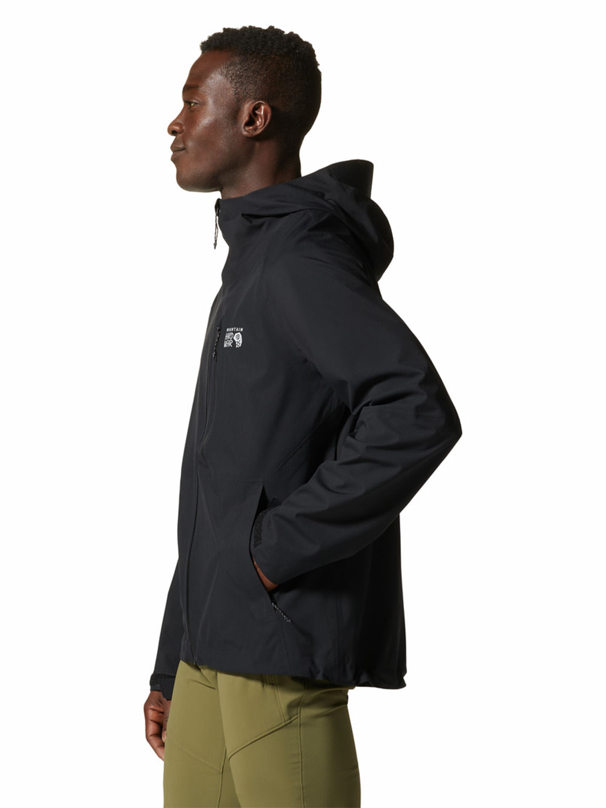 Cortaviento Hombre Stretch Ozonic Negro Mountain Hardwear-Mountain