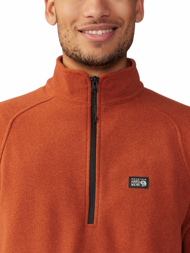 Polar-Hombre-Microchill¿-1-4-Zip-Naranjo-Mountain-Hardwear