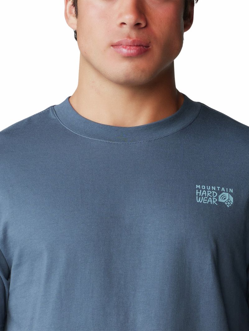 Polera Manga Corta Hombre Bear Azul Mountain Hardwear