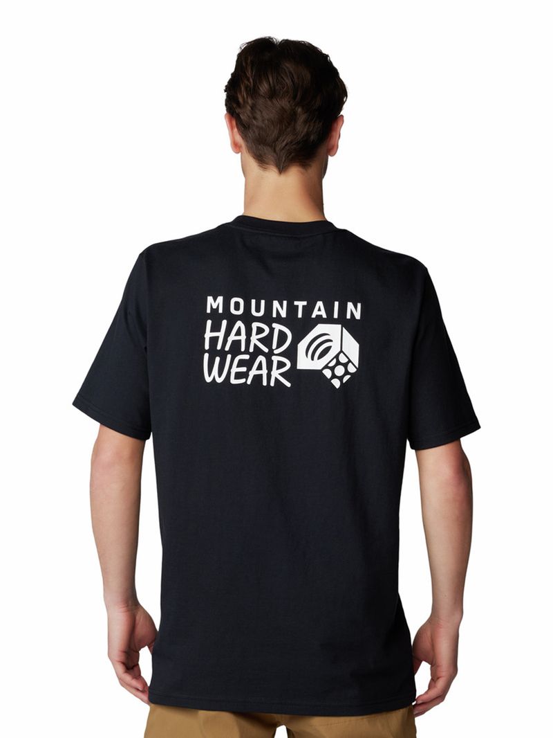 Polera Manga Corta Hombre Back Logo Negro Mountain Hardwear