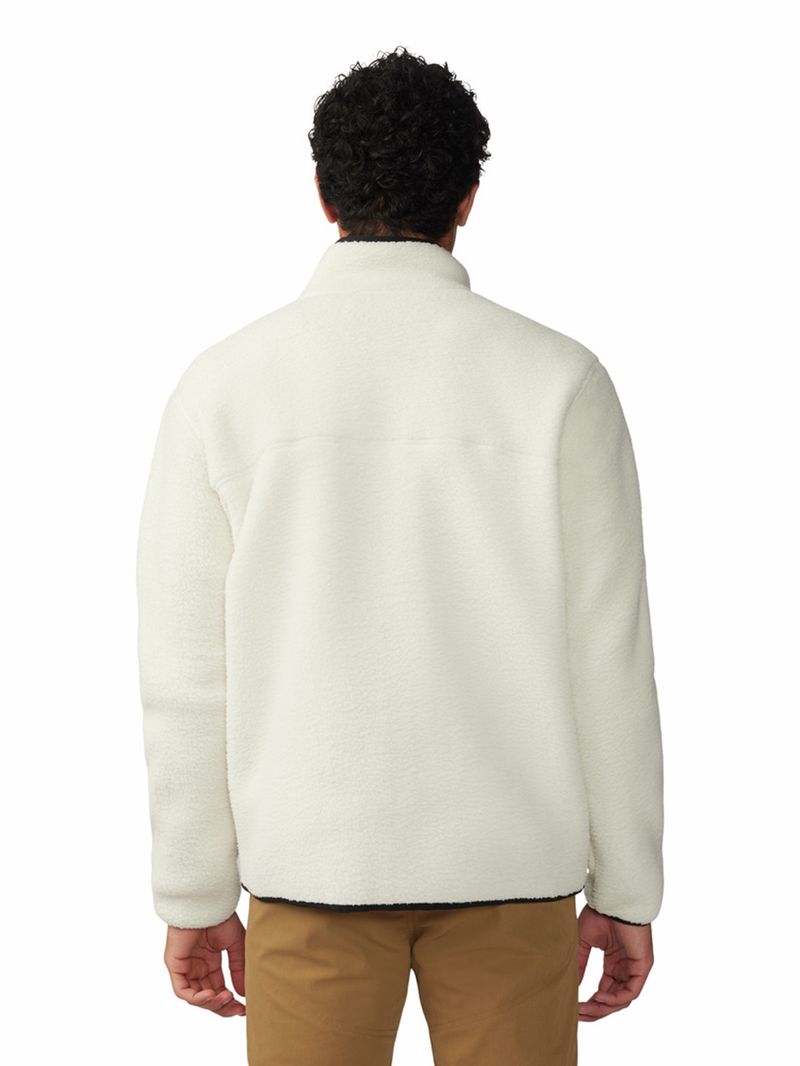 Polar Hombre Hicamp Half Zip Blanco Mountain Hardwear