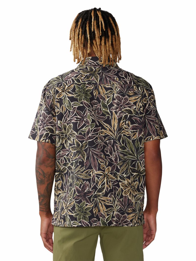 Camisa Manga Corta Hombre Trail Sender Negro Mountain Hardwear