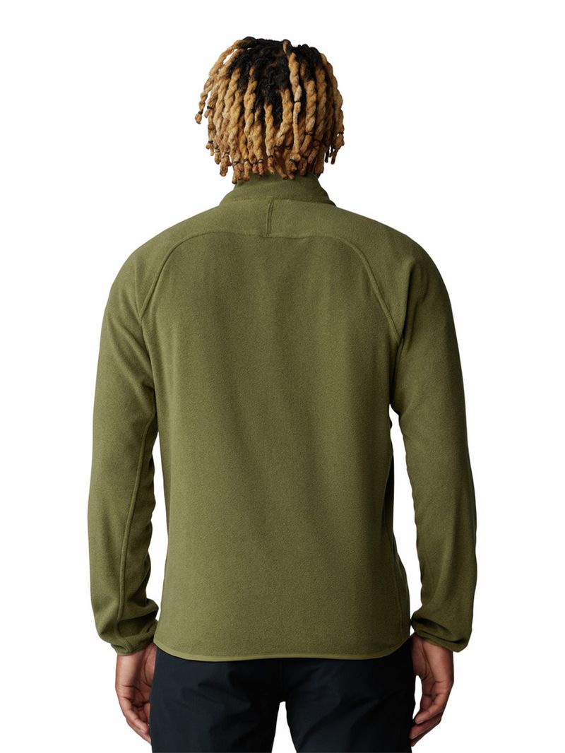 Polar Hombre Microchill Full Zip Verde Mountain Hardwear