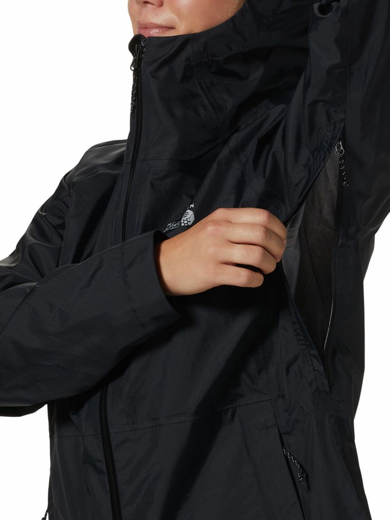 Cortaviento Mujer Threshold Negro Mountain Hardwear