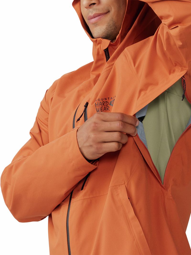 Cortaviento-Hombre-Stretch-Ozonic-Rojo-Mountain-Hardwear