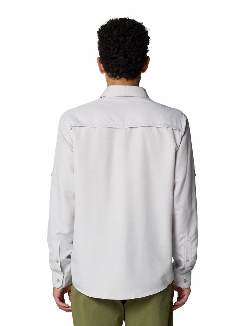 Polera Manga Larga Hombre Canyon Gris Mountain Hardwear