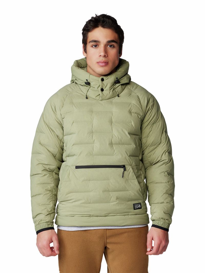Parka Hombre Stretchdown Popover Verde Mountain Hardwear