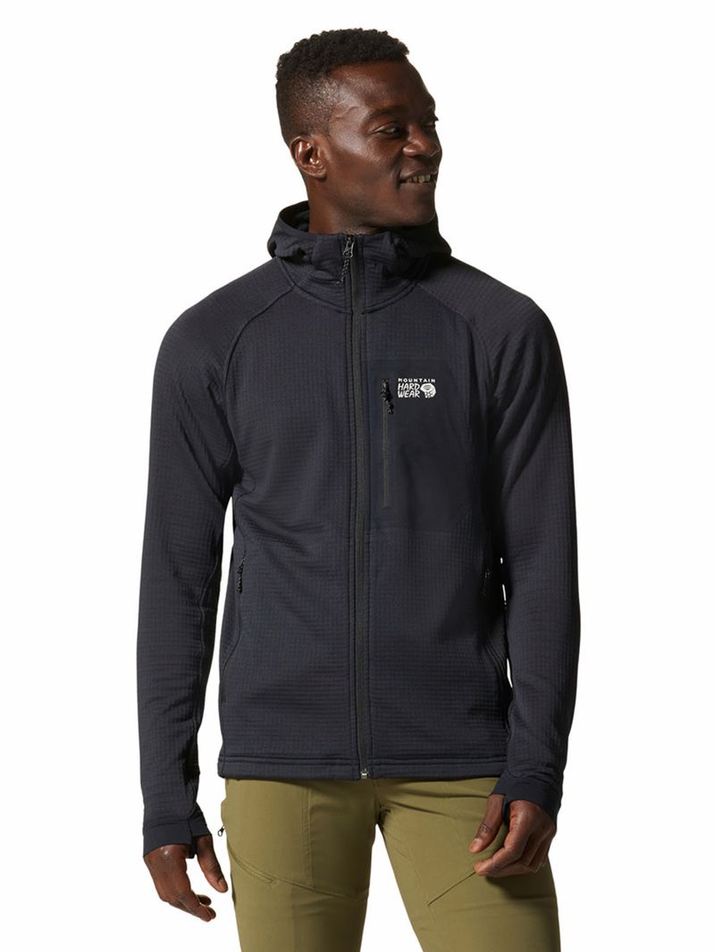Polar Hombre Polartec Power Grid Negro Mountain Hardwear