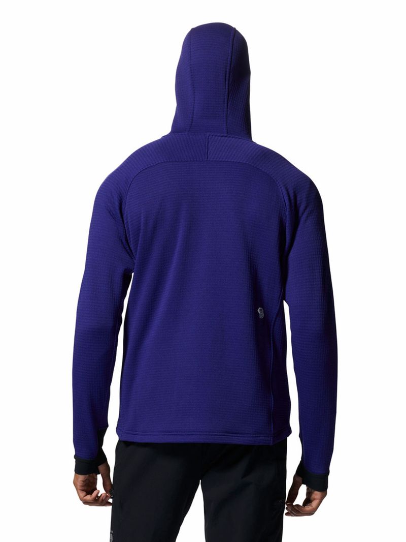 Polar Hombre Polartec Power Grid Azul Mountain Hardwear