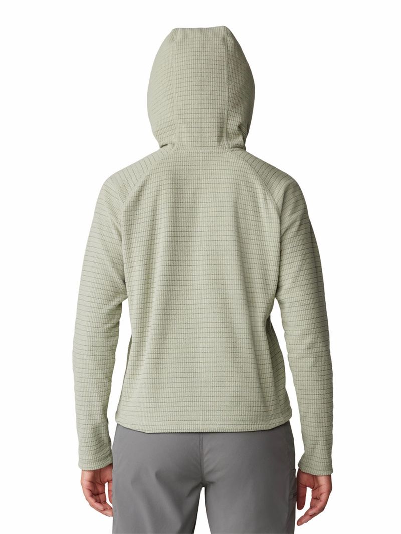 Polar Mujer Summit Grid Half Zip Gris Mountain Hardwear