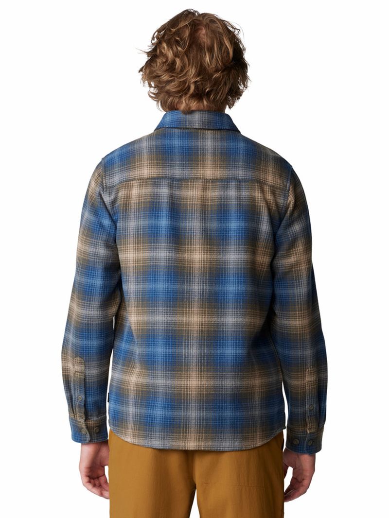 Camisa-Manga-Larga-Hombre-Plusher-Azul-Mountain-Hardwear