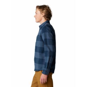 Camisa Manga Larga Hombre Plusher Azul Mountain Hardwear
