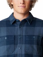 Camisa-Manga-Larga-Hombre-Plusher-Azul-Mountain-Hardwear