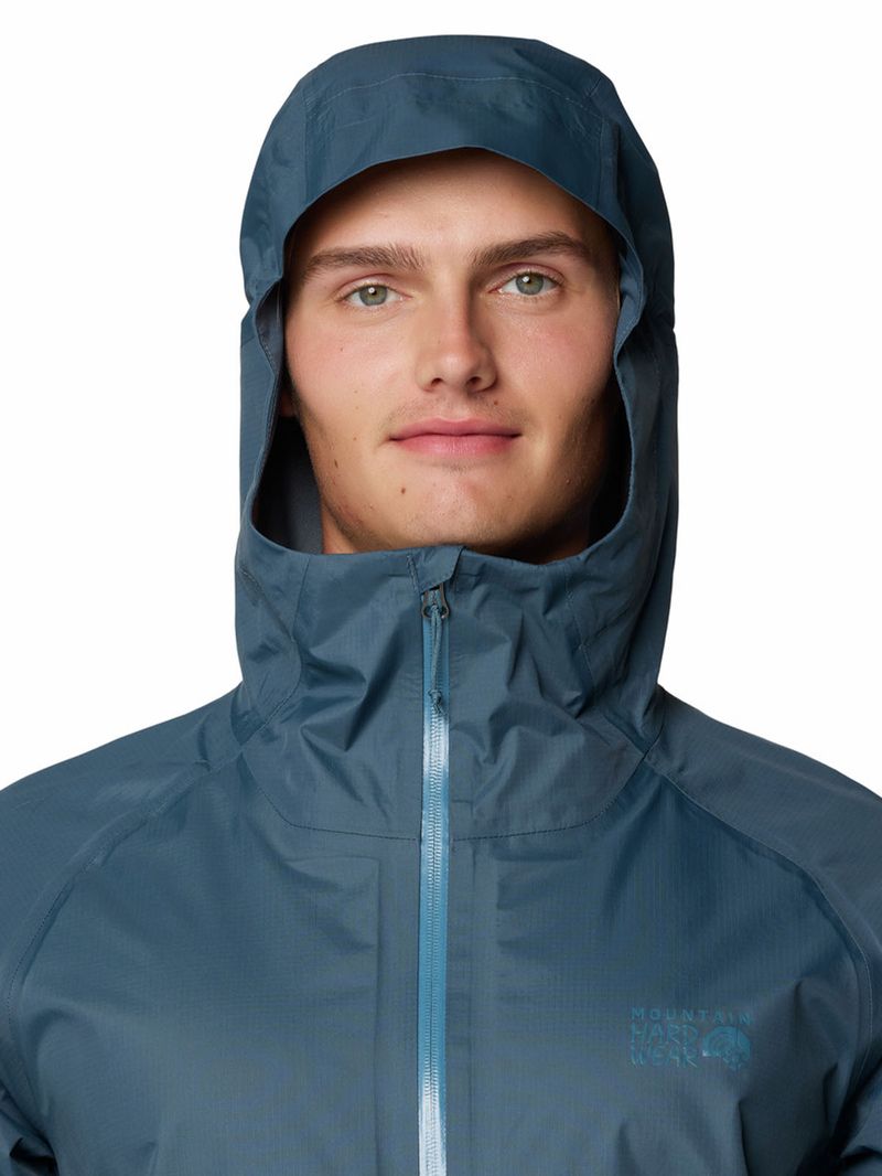Impermeable Hombre Threshold Jacket Azul Mountain Hardwear