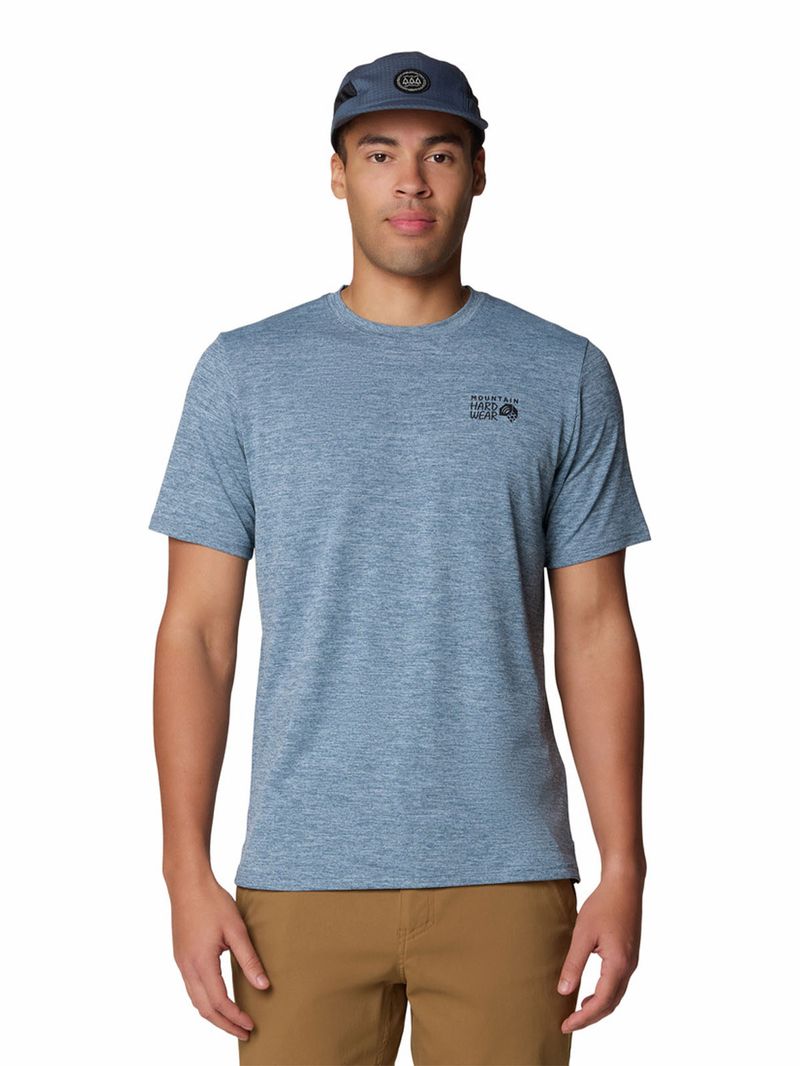 Polera Hombre Sunblocker Azul Mountain Hardwear