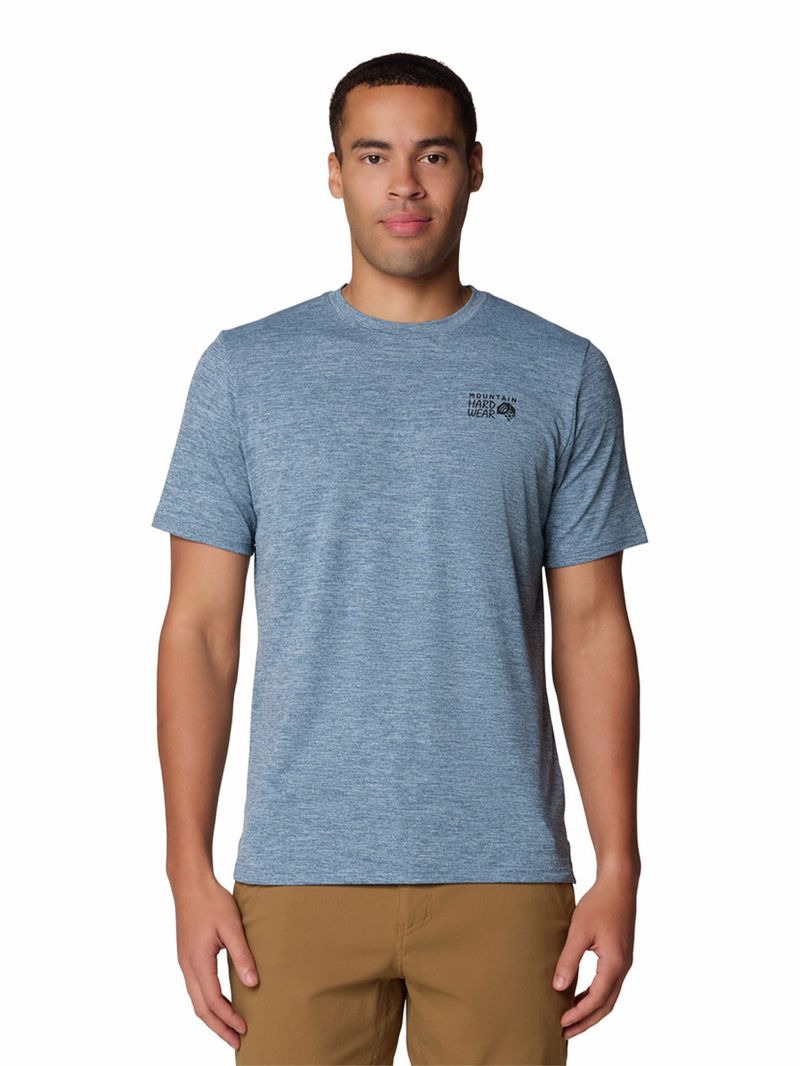 Polera Hombre Sunblocker Azul Mountain Hardwear