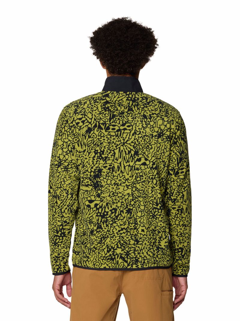 Polar Hombre Microchill Snap Pullover Verde Mountain Hardwear