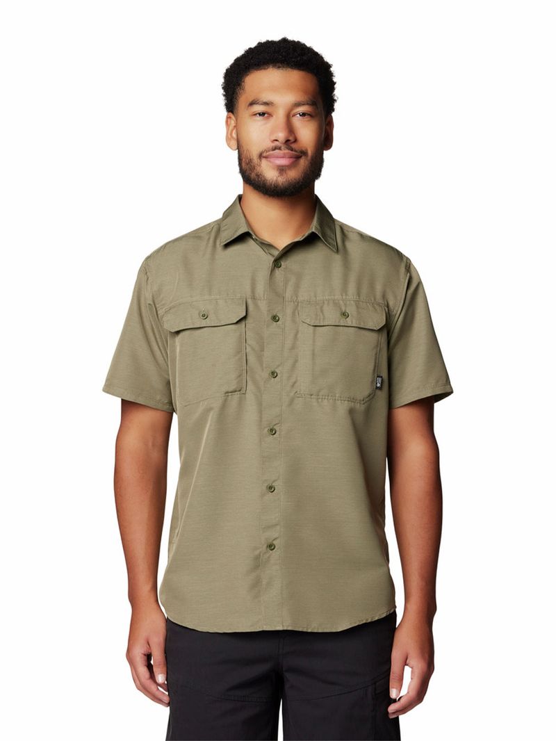 Camisa Manga Corta Hombre Canyon Verde Mountain Hardwear
