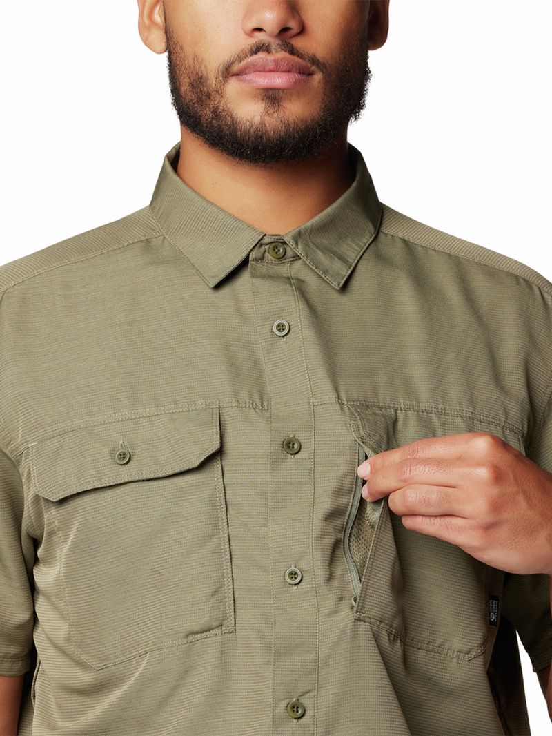 Camisa Manga Corta Hombre Canyon Verde Mountain Hardwear