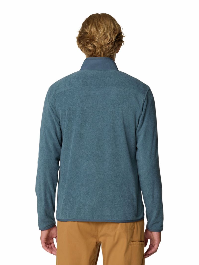 Polar Hombre Microchill Snap Pullover Azul Mountain Hardwear