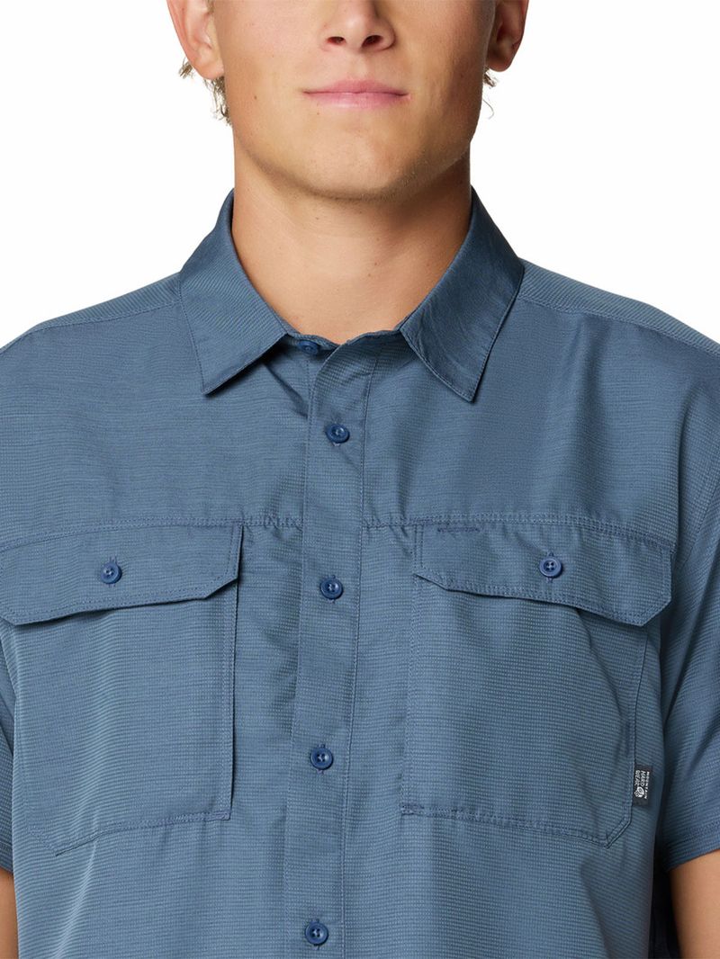 Camisa Manga Corta Hombre Canyon Azul Mountain Hardwear