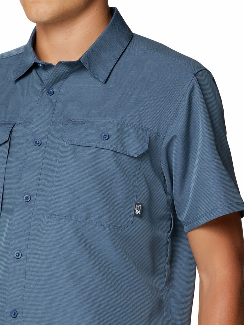 Camisa Manga Corta Hombre Canyon Azul Mountain Hardwear