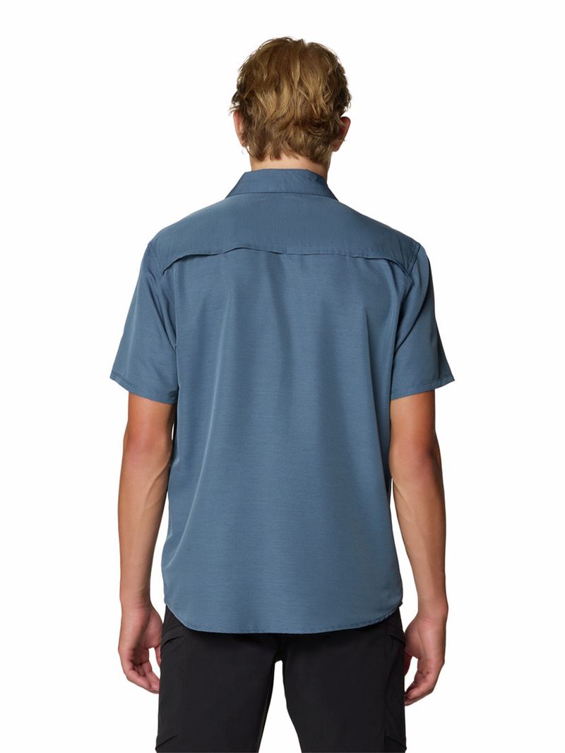 Camisa Manga Corta Hombre Canyon Azul Mountain Hardwear