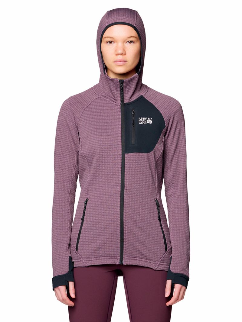 Polar Mujer Polartec Power Grid Morado Mountain Hardwear
