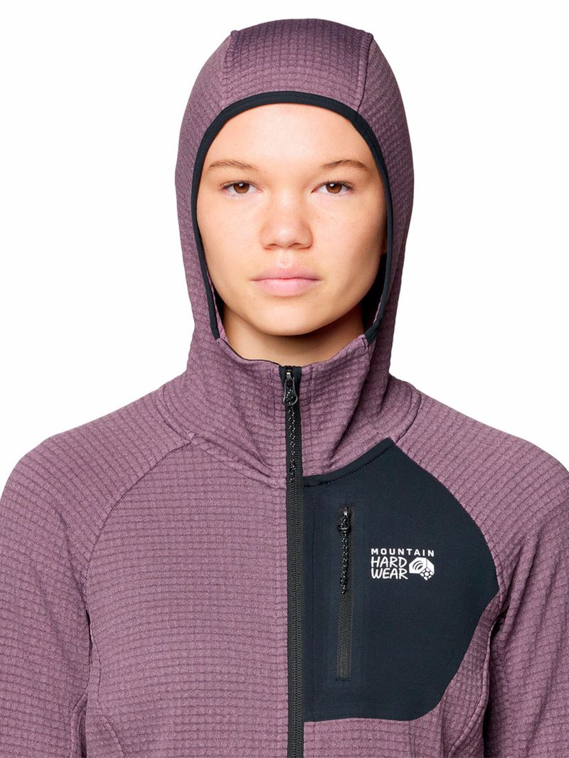 Polar Mujer Polartec Power Grid Morado Mountain Hardwear
