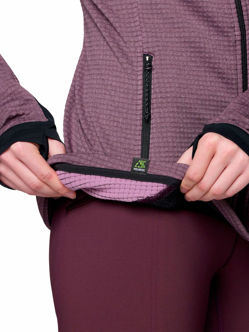 Polar Mujer Polartec Power Grid Morado Mountain Hardwear