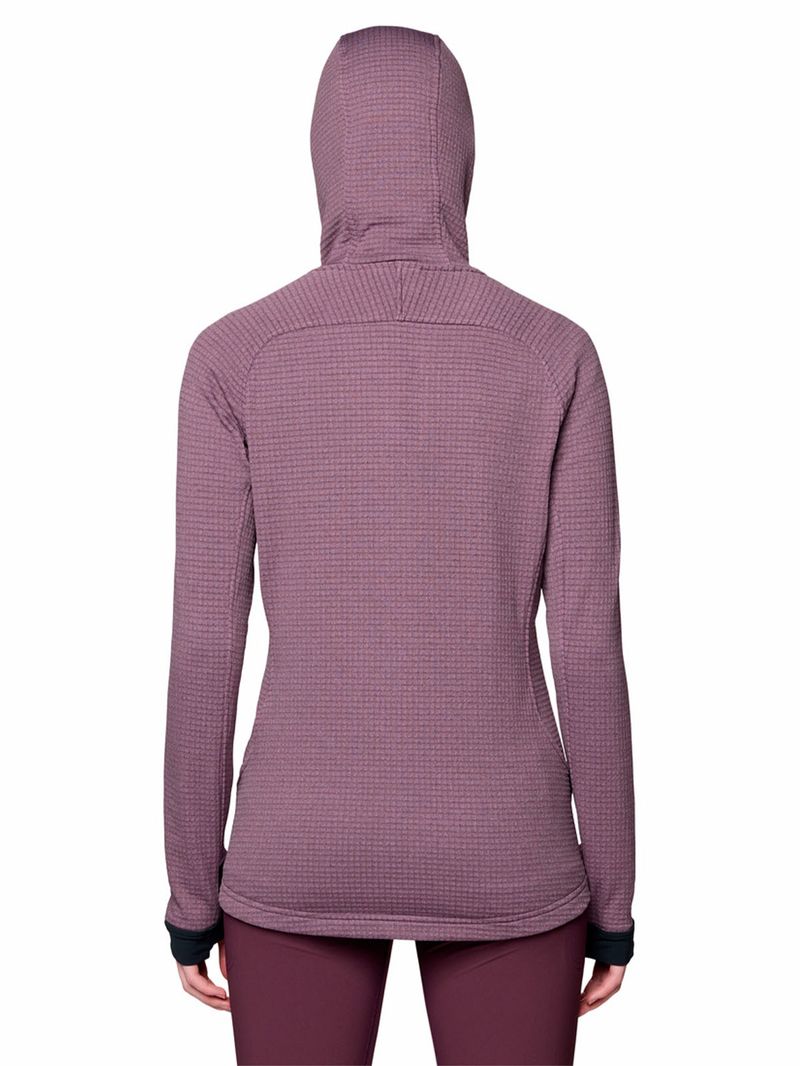 Polar Mujer Polartec Power Grid Morado Mountain Hardwear