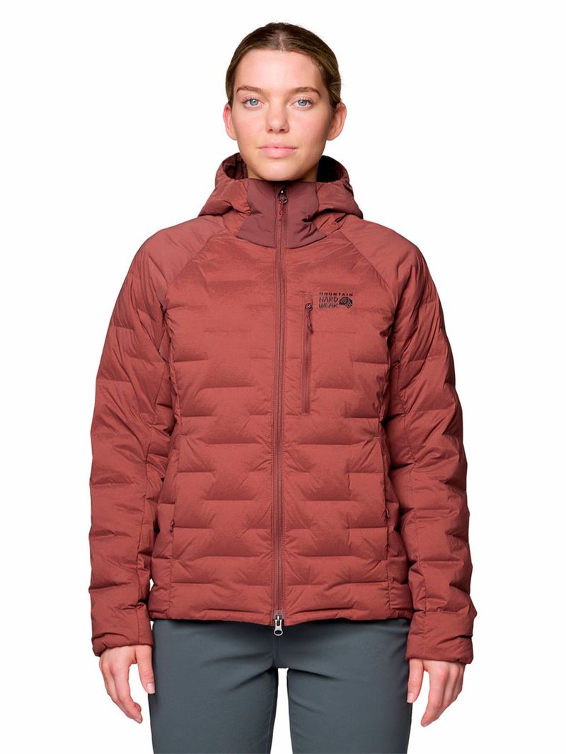 Parka Mujer Stretchdown Hoody Rojo Mountain Hardwear