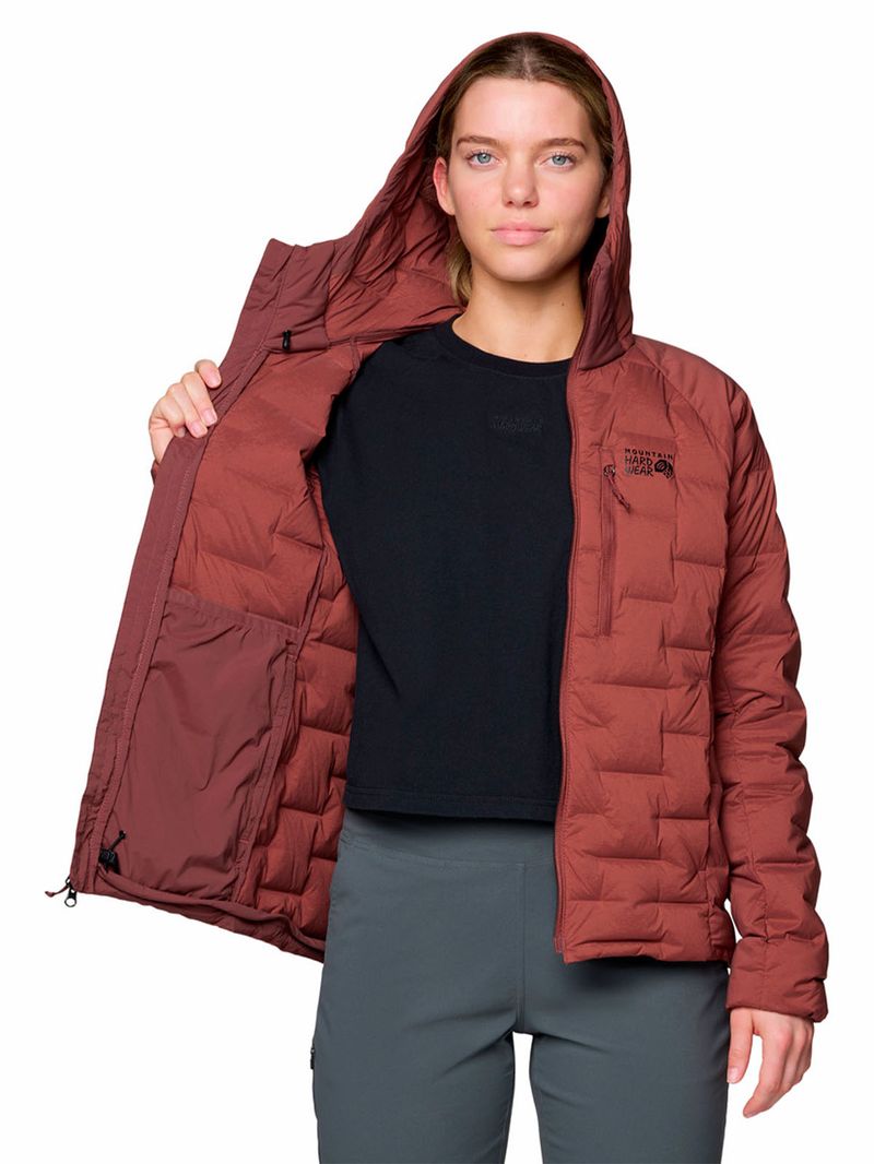 Parka Mujer Stretchdown Hoody Rojo Mountain Hardwear
