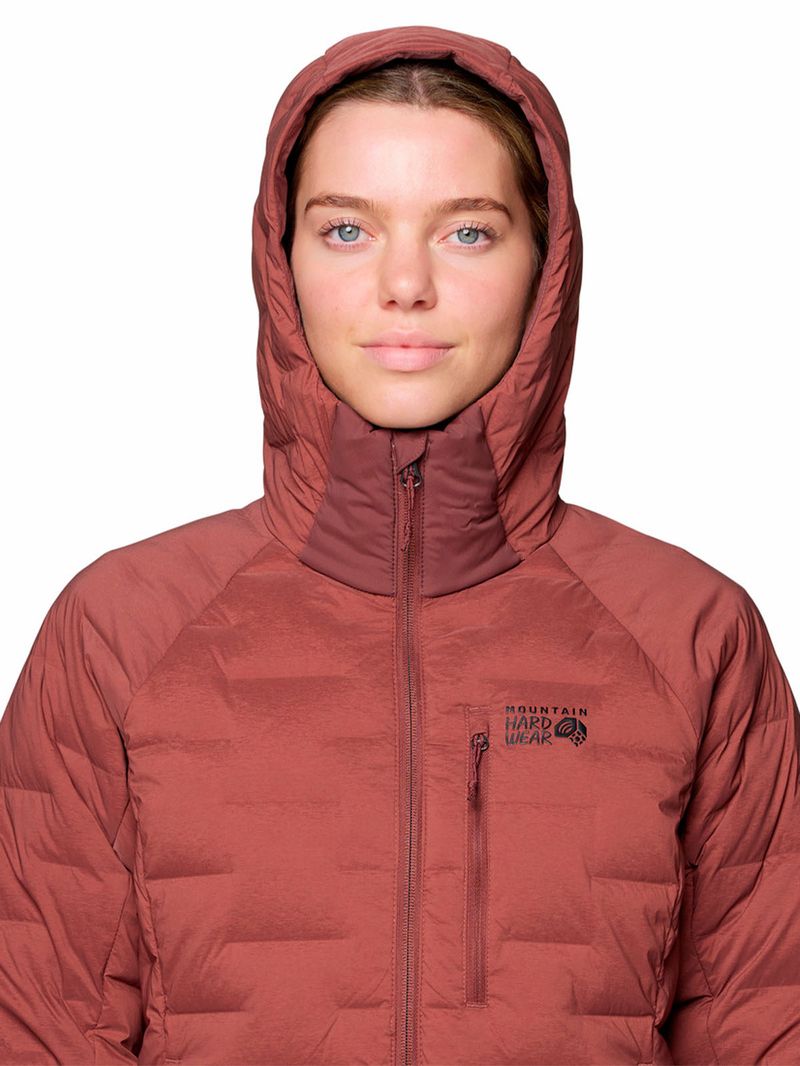 Parka Mujer Stretchdown Hoody Rojo Mountain Hardwear