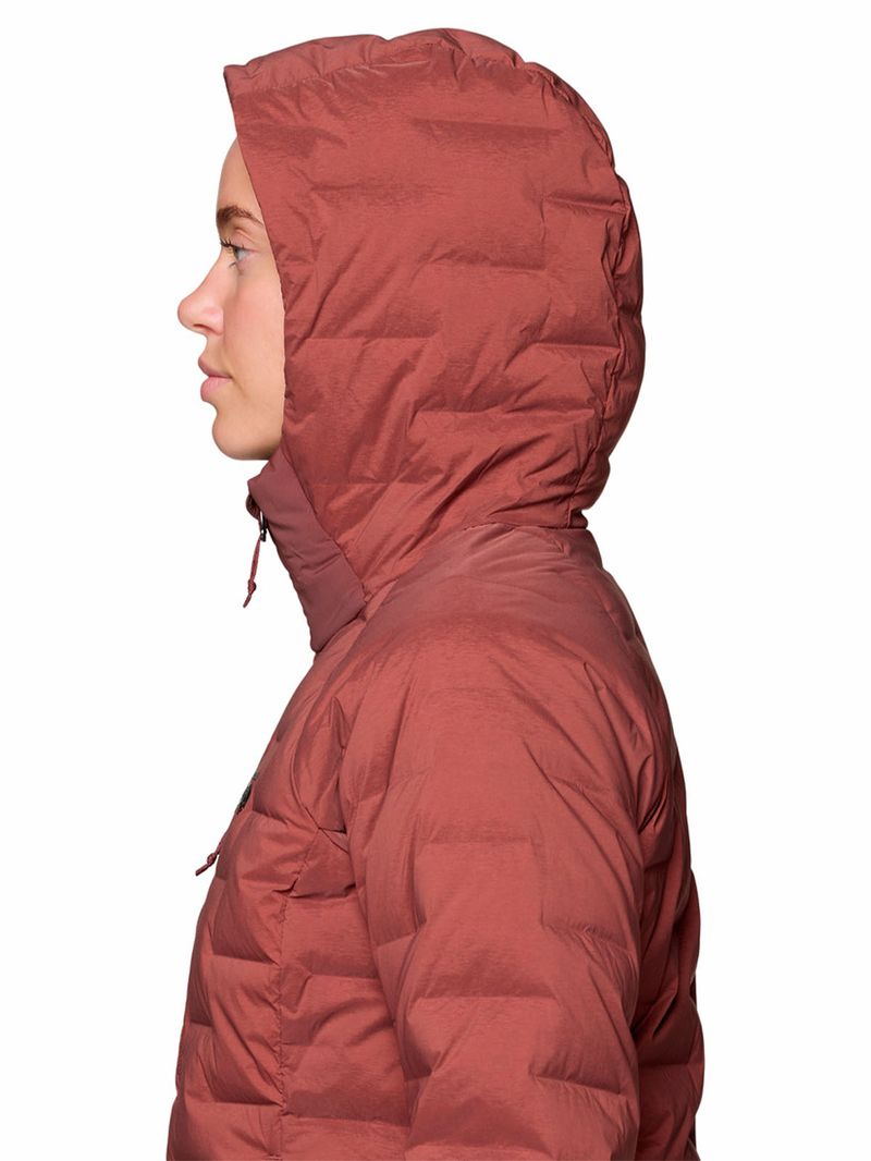 Parka Mujer Stretchdown Hoody Rojo Mountain Hardwear